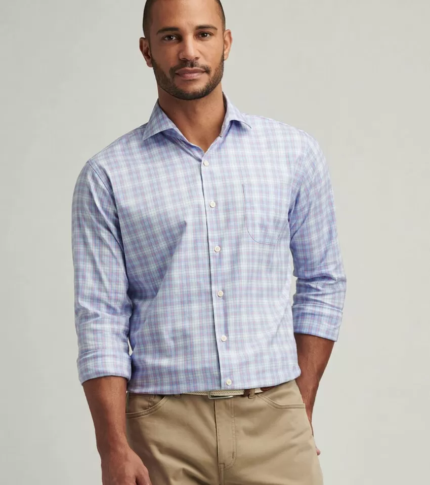 Peter Millar Sport Shirts^Windermere Crown Lite Cotton-Stretch Sport Shirt BLUEPOPPY