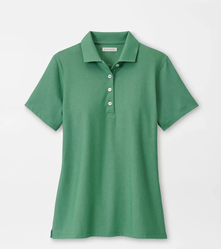 Peter Millar Polos & Shirts | Polos & Shirts^Women's Albatross Short-Sleeve Polo FieldGreen