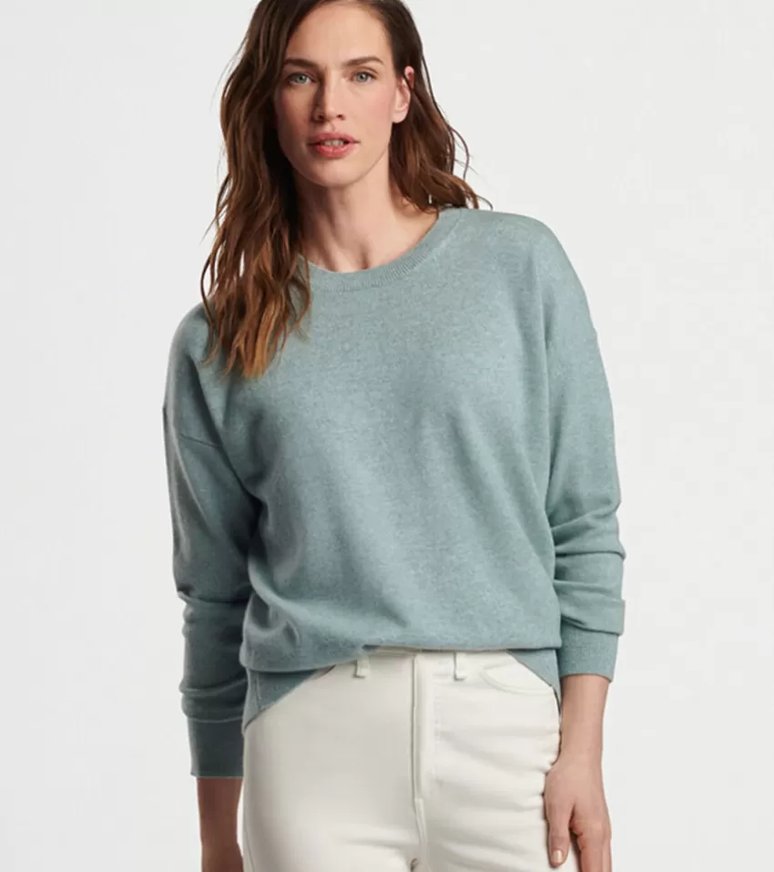 Peter Millar Sweaters^Women's Artisan Crafted Cashmere Crewneck Sweater Ivory