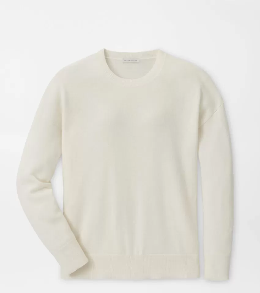 Peter Millar Sweaters^Women's Artisan Crafted Cashmere Crewneck Sweater Ivory