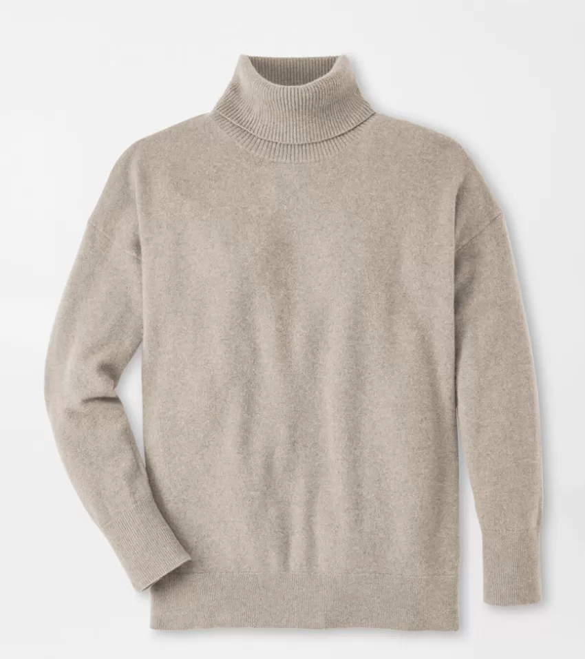 Peter Millar Sweaters^Women's Artisan Crafted Cashmere Turtleneck Sweater SANDSHELL