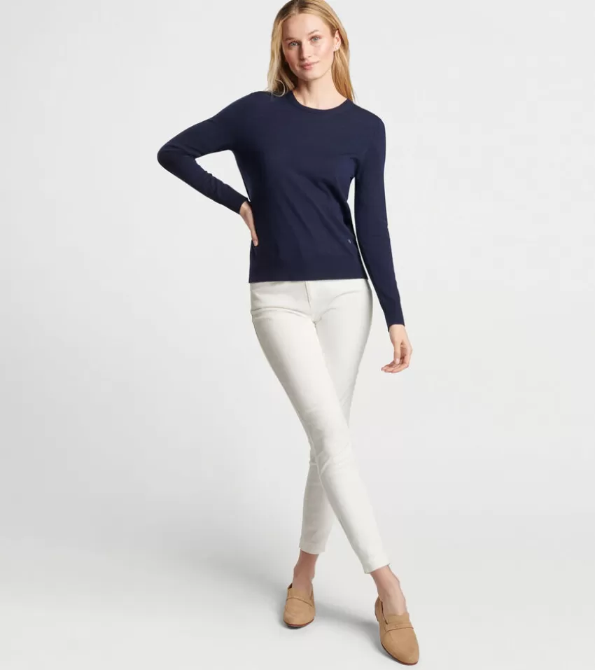 Peter Millar Sweaters^Women's Excursionist Flex Crew Black