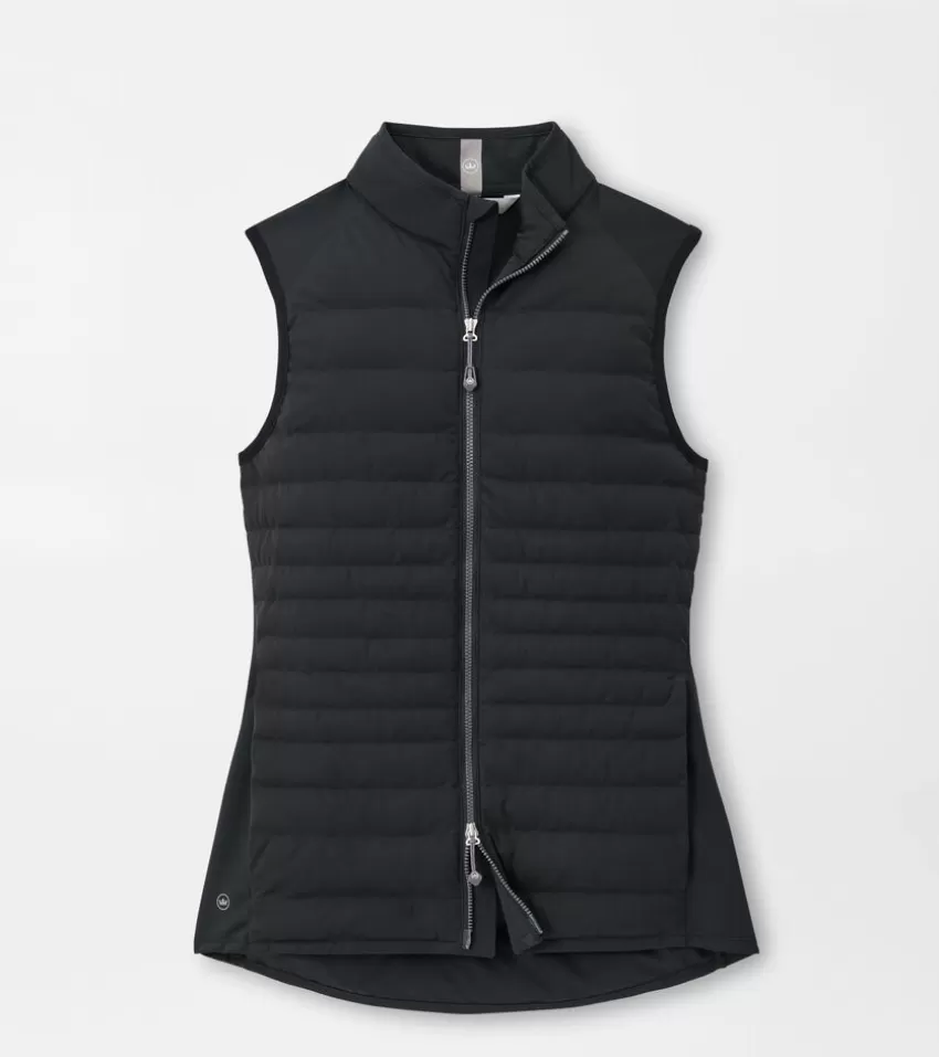 Peter Millar Women's Golf Outerwear^Women's Fuse Hybrid Vest Black