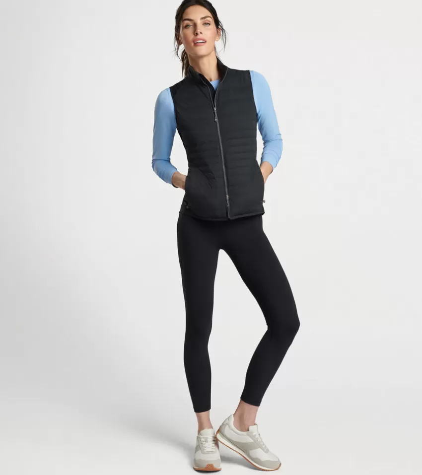 Peter Millar Women's Golf Outerwear^Women's Fuse Hybrid Vest Black