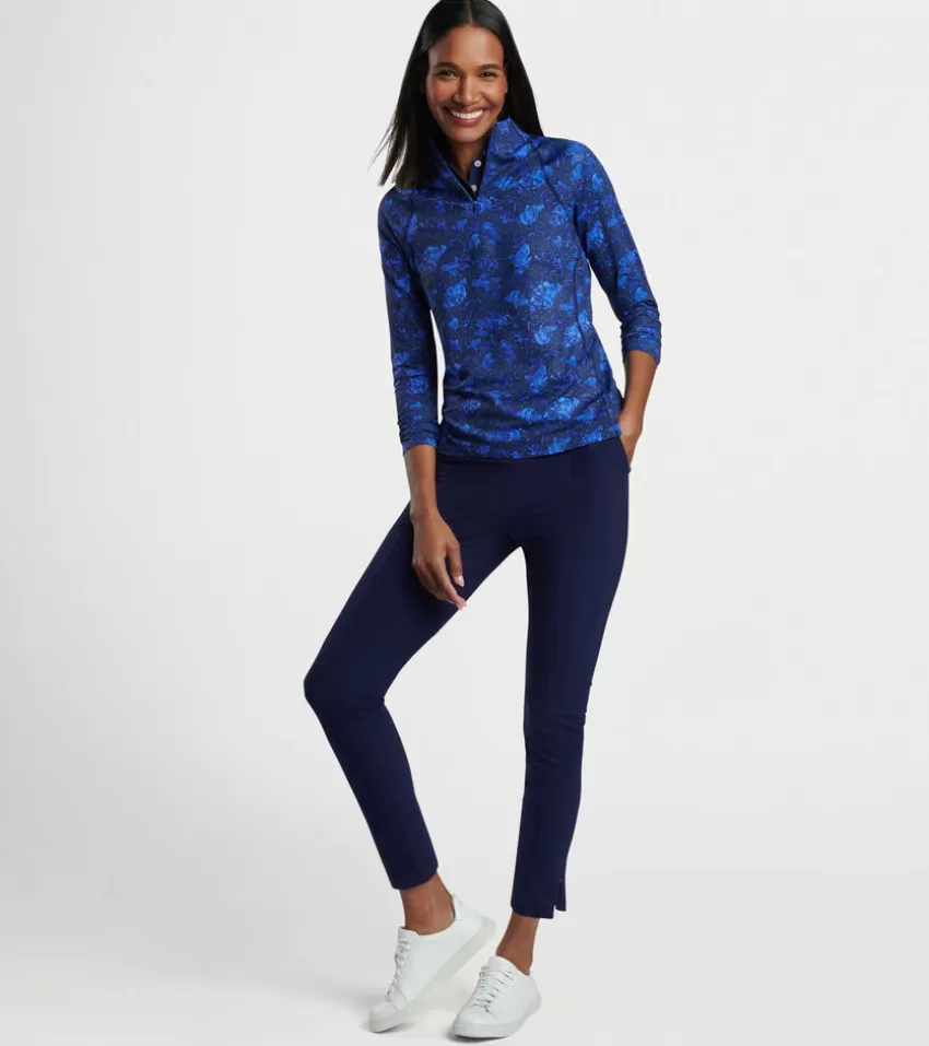 Peter Millar Pullovers & Layers | Pullovers & Layers^Women's Ginko Print Raglan Sleeve Perth Layer ABACOBLUE