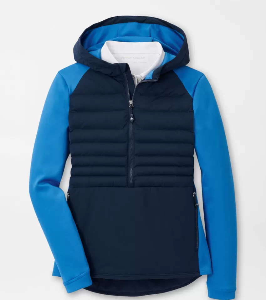 Peter Millar Pullovers & Layers | Women's Golf Outerwear^Women's Hooded Merge Jacket NAVY/ABACOBLUE