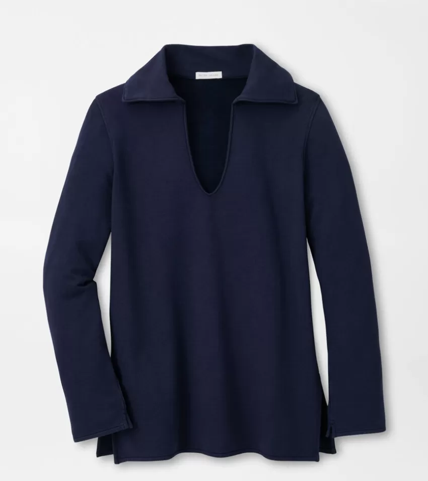 Peter Millar Pullovers & Layers^Women's Lava Wash Collared Popover Navy