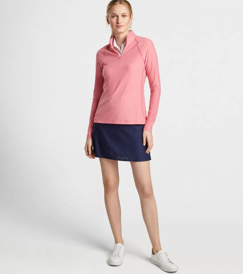 Peter Millar Pullovers & Layers | Pullovers & Layers^Women's Mélange Raglan-Sleeve Perth Layer CottageBlue