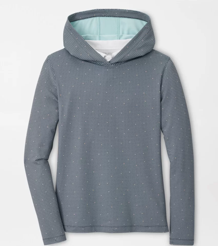 Peter Millar Pullovers & Layers | Pullovers & Layers^Women's North Star Pine Hoodie GRAPHITE