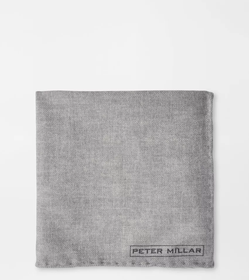 Peter Millar Pocket Squares^Wool Pocket Square Nickel